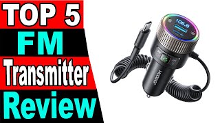 TOP 5 Best Bluetooth FM Transmitter Review 2024 [upl. by Llerrat]