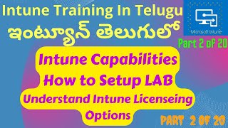 Setup Microsoft Intune LAB in Telugu  Intune Training in Telugu [upl. by Asilav422]