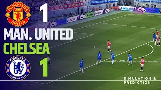 MANCHESTER UNITED 11 CHELSEA • Highlights • Premier League 2425  SimulationRecreation [upl. by Dat]