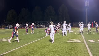 Video JustinSiena quarterback Drew Sangiacomo throws incomplete and gets sacked by American [upl. by Zane]