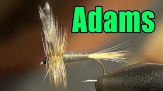 Adams Fly Tying  Best All Purpose Classic Dry Fly Ever Invented  Leonard Halladay Fly Pattern [upl. by Simonne]