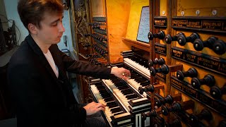 Paul Fey plays Bach‘s „Liebster Jesu wir sind hier“ on the Pipe Organ at Bovenkerk Kampen NL [upl. by Lilla387]