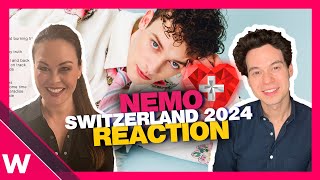 🇨🇭 Nemo  The Code REACTION  Switzerland Eurovision 2024 [upl. by Ahsienad]