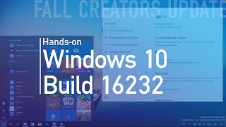 Windows 10 build 16232 Handson with Windows Defender Settings and more [upl. by Acinoev]