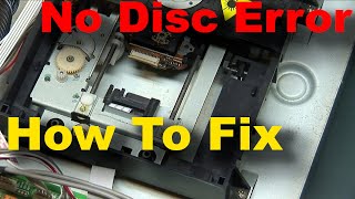 How to Fix CD or DVD Player No Disc Error  wont play cd [upl. by Iline]