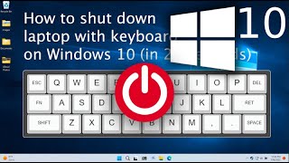 How To Restart Windows 10 With Keyboard Only Shutdown Windows 10 [upl. by Naujud5]