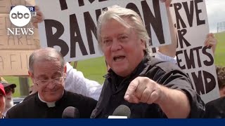 Steve Bannon begins 4month sentence in federal prison Im proud to go to prison [upl. by Maillw208]