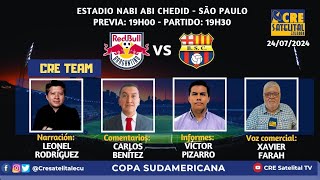 COPA SUDAMERICANA PARTIDO BRAGANTINO vs BARCELONA 24  JULIO  24 [upl. by Otrebogir]