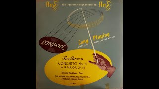 Beethoven  Piano Concerto No 4  Backhaus Krauss Vienna Philharmonic circa 1950 Complete LP [upl. by Mcgill]