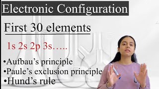 Electronic Configuration for first 30 elements  Chemistry [upl. by Chon]