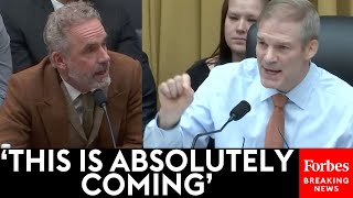 Jordan Peterson Tells Jim Jordan That DeBanking Seen During Canada Truck Protest May Come To US [upl. by Smitty]