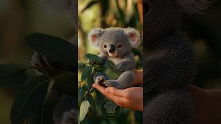 Can You Handle the Cuteness of a Koala on a Human Hand 😍 shorts koala adorable [upl. by Ifen484]