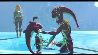 Zelda Mipha and Sidon scene  champions ballad [upl. by Itsyrk]