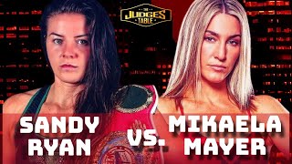 Mikaela Mayer Vs Sandy Ryan boxing sports gmtsports [upl. by Acinomaj867]