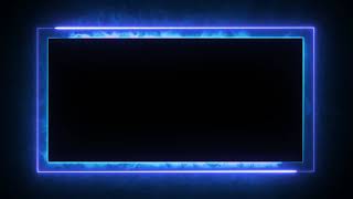 Glowing frame black screen  Neon light border  Frame template video background [upl. by Iatnohs403]