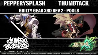 COMBO BREAKER 2024 POOLS  PepperySplash Venom vs thumbtack Answer  Guilty Gear Xrd REV 2 [upl. by Anhpad]