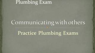 Communicating with others plumbing exam Practice Plumbing Exams Test and revision [upl. by Farmer]