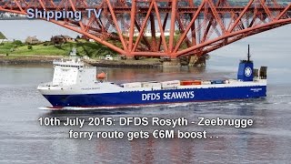 DFDS Rosyth  Zeebrigge gets €6M boost [upl. by Relly]