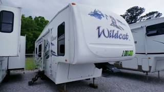 SOLD2008 Forest River Wildcat 28RKBS Fifth Wheel 2 Slides Rear Kitchen Back Row Bargain 11900 [upl. by Nnaer]