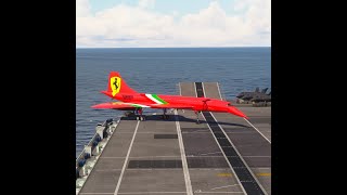 This Concorde Ferrari Takeoff With Full Afterburners from Aircraft Carrier is Crazy [upl. by Hecht]