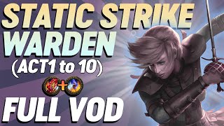 PoE 325 Necro Settlers Event Gorathas Static Strike Warden Leveling Vod [upl. by Heer]