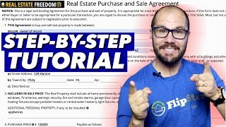 How To Fill Out A Real Estate Purchase And Sale Agreement [upl. by Ennasus]