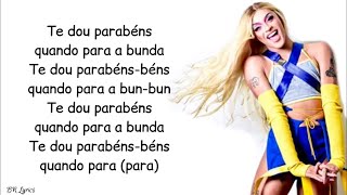 Pabllo Vittar  Parabéns Letra ft Psirico [upl. by Ynnaej]