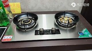 普通煤氣灶和增壓猛火灶對比，這種灶做飯到底快不快Ordinary gas stoveFierce fire gas stove [upl. by Grethel]