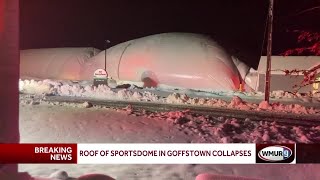 Roof of Sportsdome in Goffstown collapses [upl. by Enaujed]