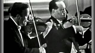 Bach Double Violin Concerto  Yehudi Menuhin And David Oistrakh [upl. by Akemehc317]