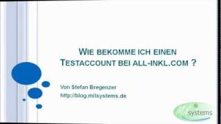 allinklcom Testaccount beantragen [upl. by Assilana]