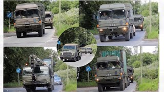 Dozens of military vehicles on the move [upl. by Chee975]