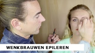 Wenkbrauwen epileren  Beauty tips Tom Sebastian [upl. by Howlan]