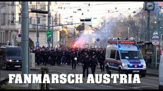 330 WIENER DERBY Fanmarsch Ultras AUSTRIA WIEN  08122019 [upl. by Sivel]