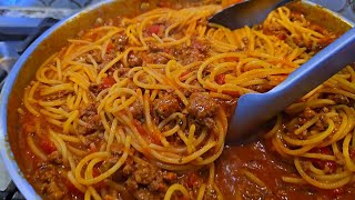 Spaghetti is better when you cook it this way  One Pan Spaghetti amp Meat Sauce Recipe [upl. by Cl824]