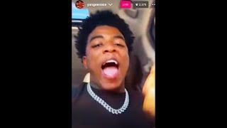 Yungeen Ace Reacts To Julio Foolio Passing On IG Live [upl. by Enihpled]