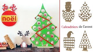 DIY  tuto diy calendrier de lavent sapin classique en bois à décorer pour un noël au top [upl. by Weber263]