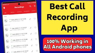 Best call Recorder for android  call recording app  Record all calls 100 working on all Phones [upl. by Bay]