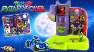 PYJAMASQUES Quartier Général à Construire PJ Masks DIY Playset Jouets Toy Review Noel 2018 Smoby [upl. by Asenev]