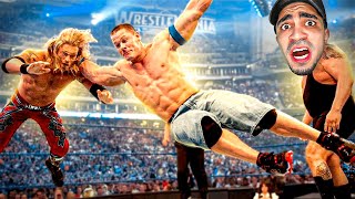 نمط المهنة 11  مصارعة و مباراة اسطورية 😱🔥  WWE 2K22 [upl. by Walston]