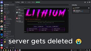 NEW DISCORD IN DESC bro deleted his server 💀 discord nuking [upl. by Nnylram]