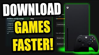 How to Download amp Update Games Faster on Xbox Series XS One in 2023 Download While Turned Off [upl. by Sterling538]