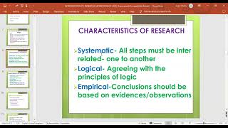 These characteristics ensure that research is thorough valid and valuable 271024 [upl. by Sihtnyc]