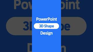 How to create 3D Shape in PowerPoint powerpoint 3ddesign [upl. by Richmound839]