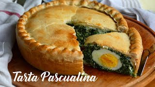 TARTA PASCUALINA con Masa Casera Tradicional Rellena con Espinaca y Ricota [upl. by Pulsifer]