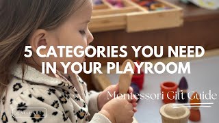 5 categories you need in your PlayroomMontessori Gift Guide [upl. by Beitnes611]