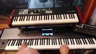 Dont Stop Believing Journey keyboard synth part  Korg Kronos [upl. by Ymij]