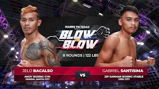 Jelo Bacalso vs Gabriel Santisima  Manny Pacquiao presents Blow by Blow  Full Fight [upl. by Pacian]