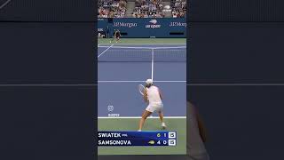 Iga swiatek vs samsonova highlights  iga swiatek showing off her power US open 2024 tennis [upl. by Thorman]