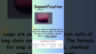 What is saponification reaction chemistry shorts what [upl. by Ailes]